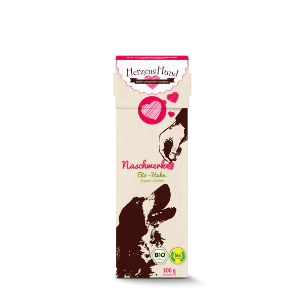 Herzenshund Naschwerk Bio Huhn 100g
