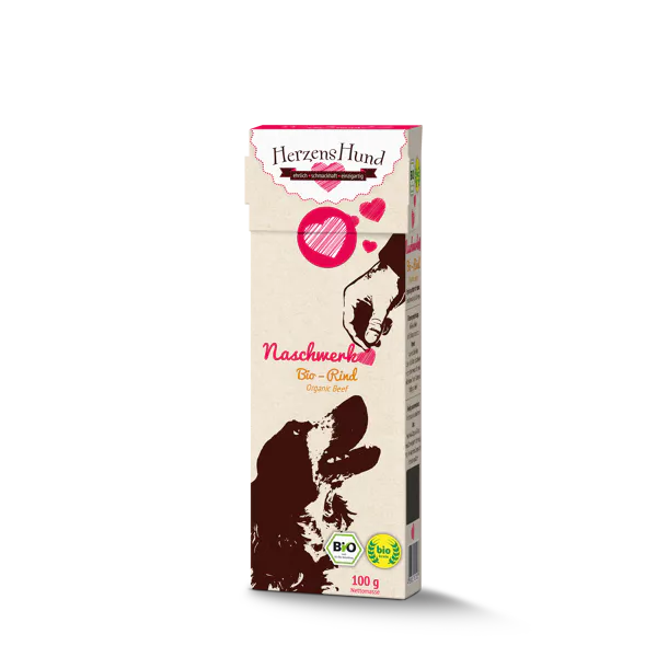 Herzenshund Naschwerk Bio Rind 100g