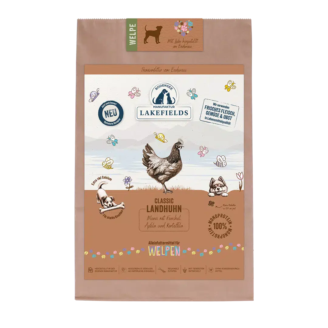 Lakefields Menü Welpen-Huhn