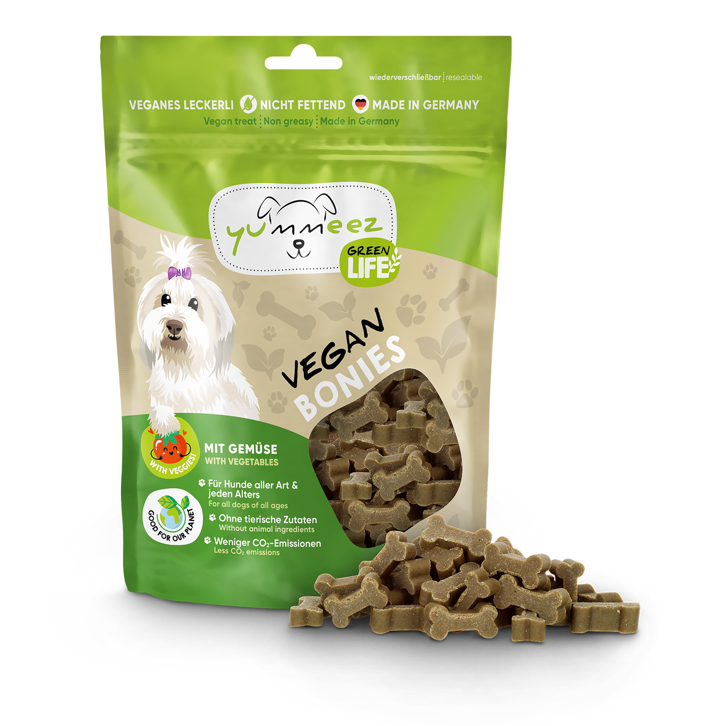 yummeez GREEN LIFE BONIES Vegan 175g