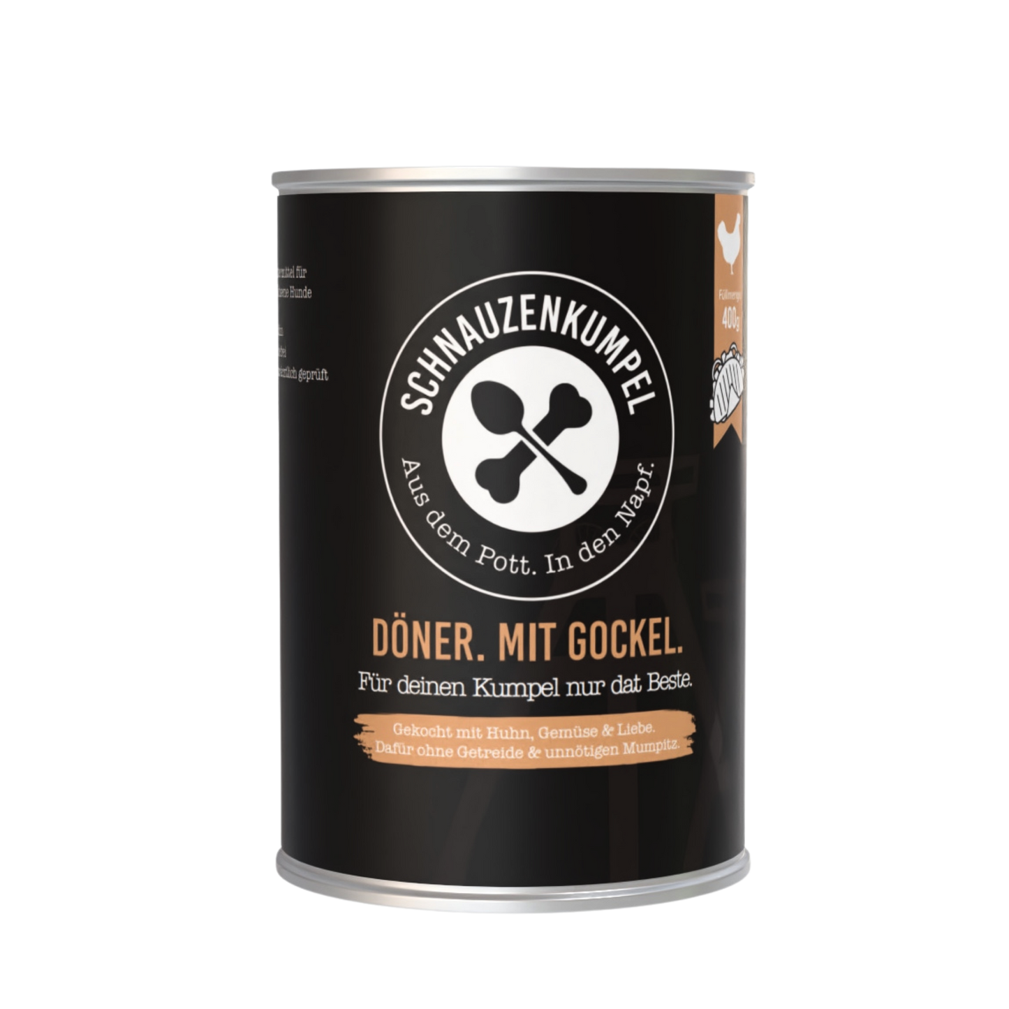Schnauzenkumpel Döner. Mit Gockel.