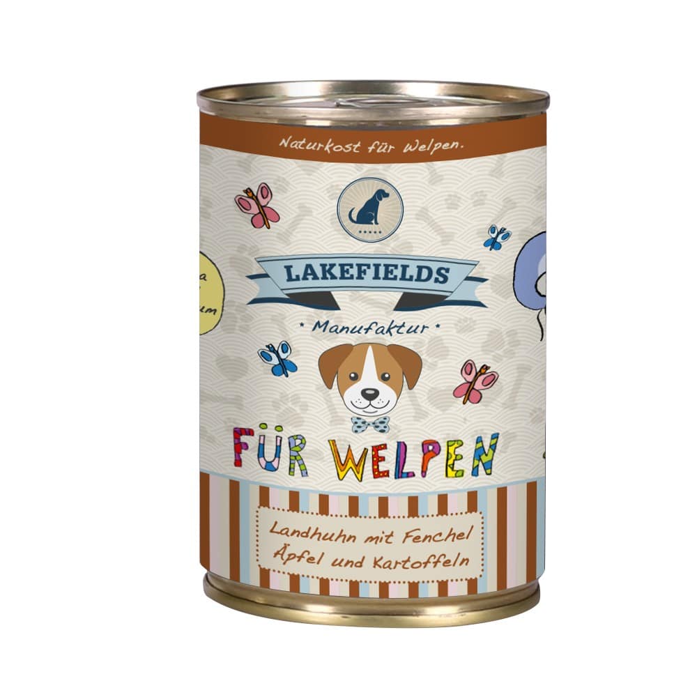 Lakefields Dose Welpen Huhn