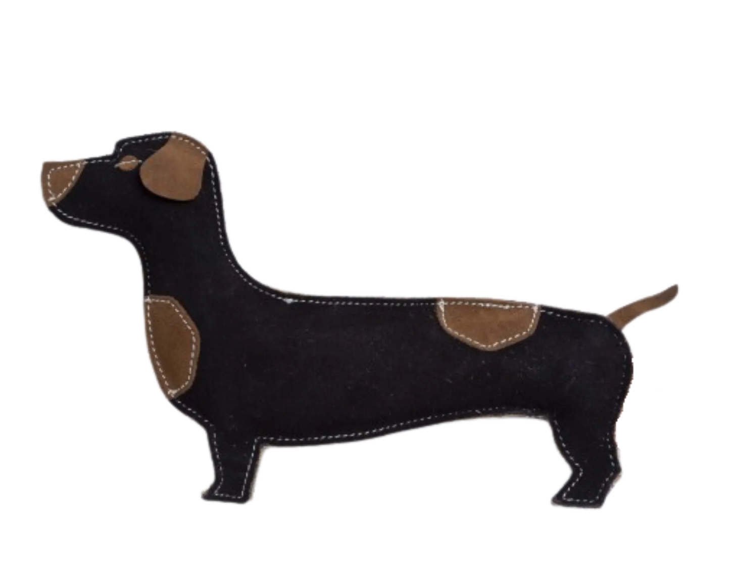 Lederspielzeug-Dackel-Hund