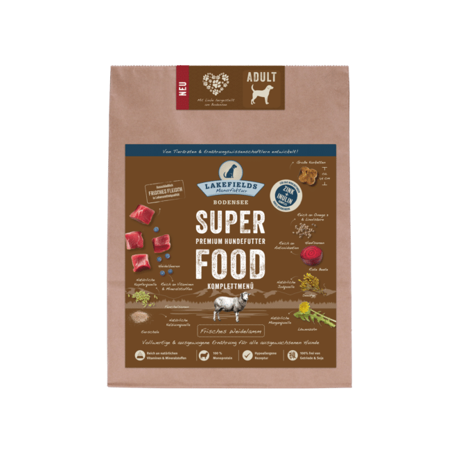 Lakefields SUPERFOOD Lamm für ausgewachsene Hunde