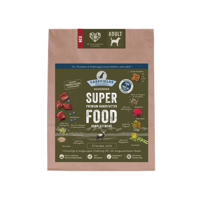 Lakefields SUPERFOOD Wild für ausgewachsene Hunde