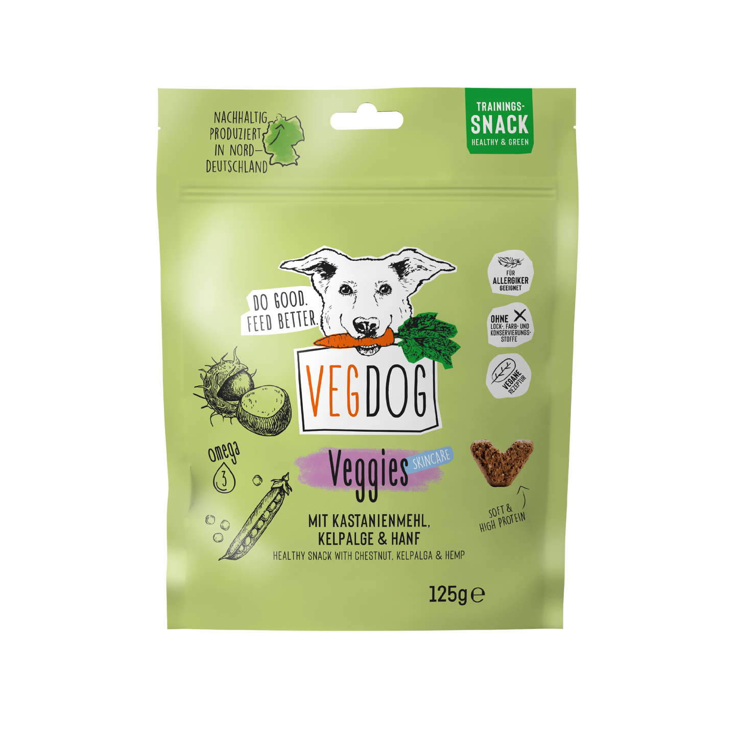 VEGDOG VEGGIES Hautpflege 125 g