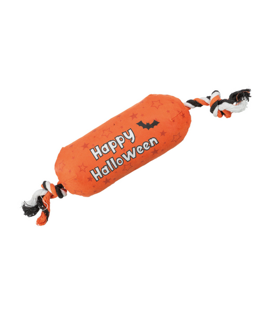 Halloween Tau-Hundespielzeug, 30 cm, orange mit Sternen