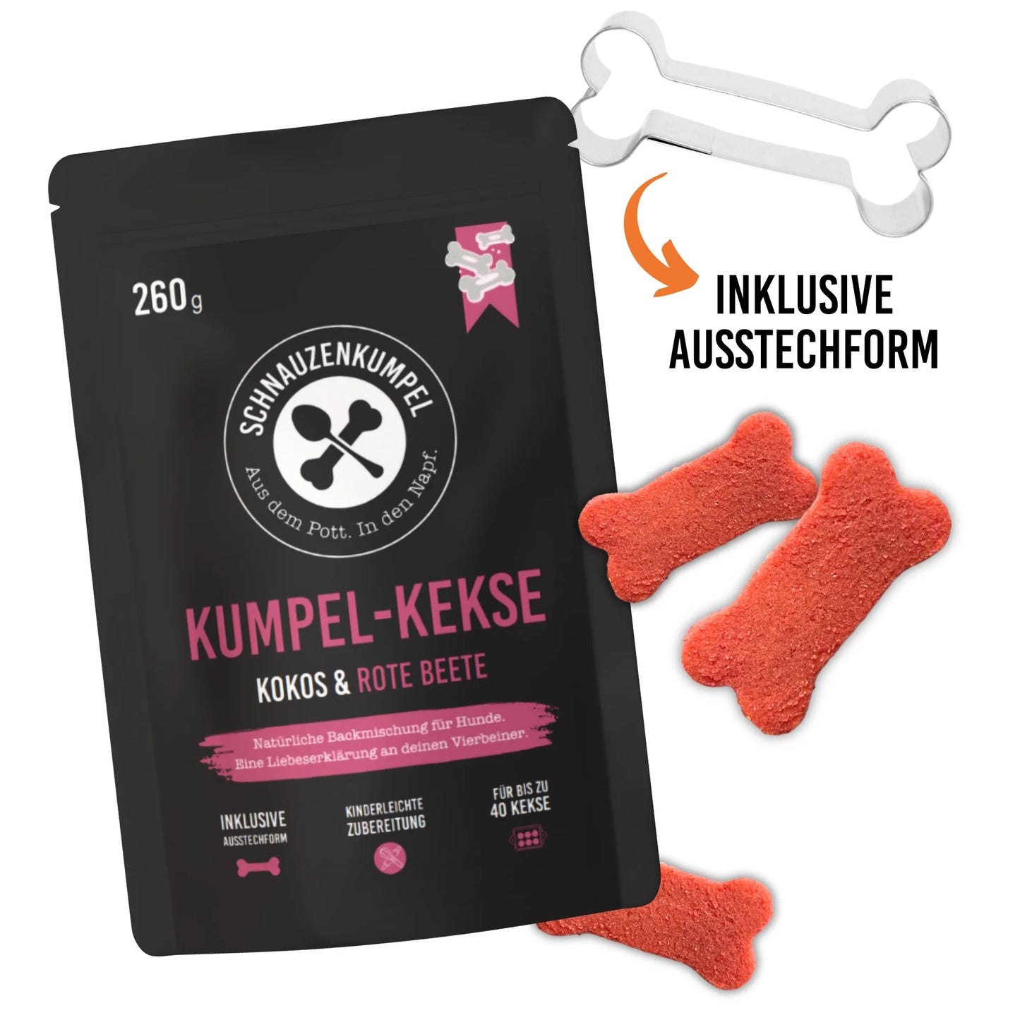 Schnauzenkumpel Kumpel-Kekse Rote Beete