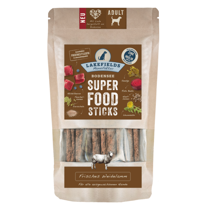 Lakefields Superfood Sticks Lamm 130g