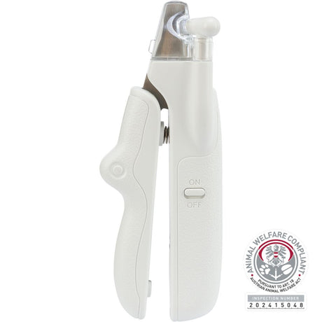 Krallenschere mit LED-Licht, Kunststoff/Edelstahl