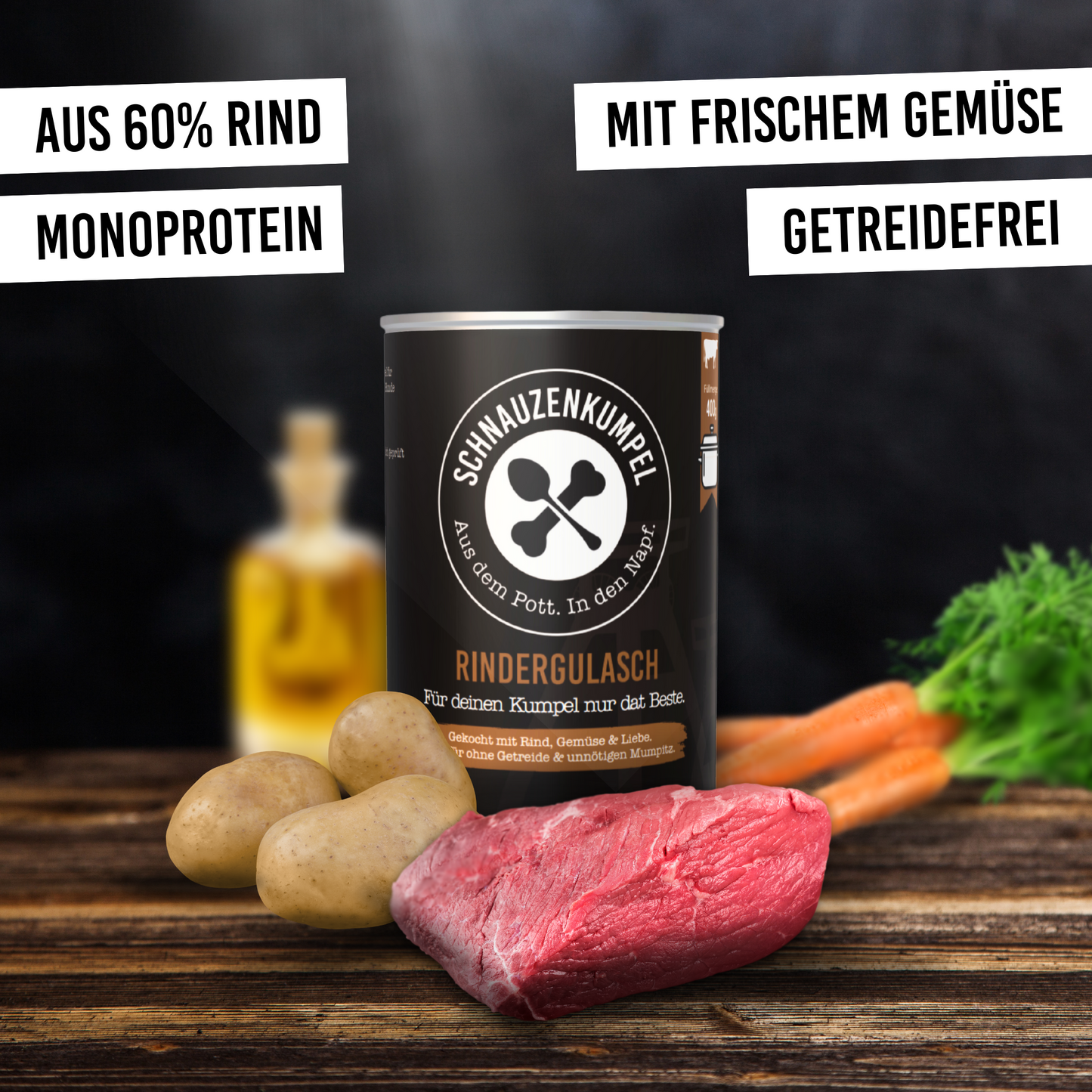 Schnauzenkumpel Rindergulasch