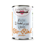 Herzenshund Bio-Rind mit Bio-Zucchini - getreidefrei-